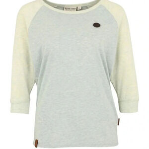 NAKETANO | RAGLAN LIGH GREEN GREY BASIC TEE